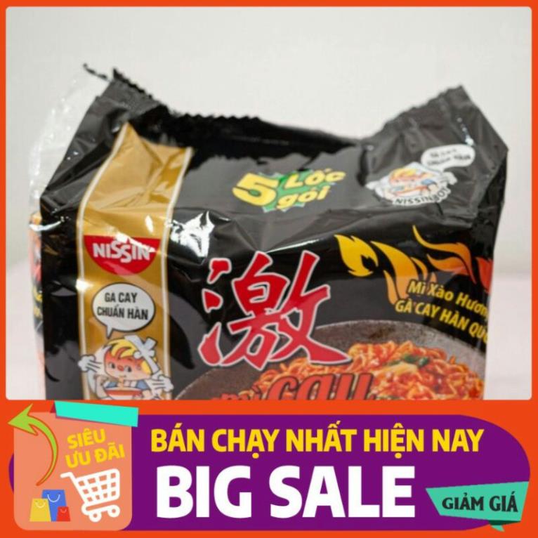 Combo 5 gói mì cay nisin hàn quốc