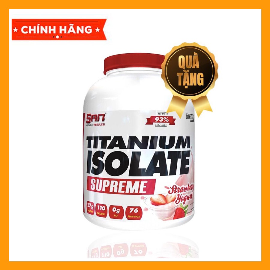 [HCM]WHEY PROTEIN - SAN - TITANIUM ISOLATE SUPREME- 5lbs - Bổ sung protein tăng cơ giảm mỡ - Từ USA