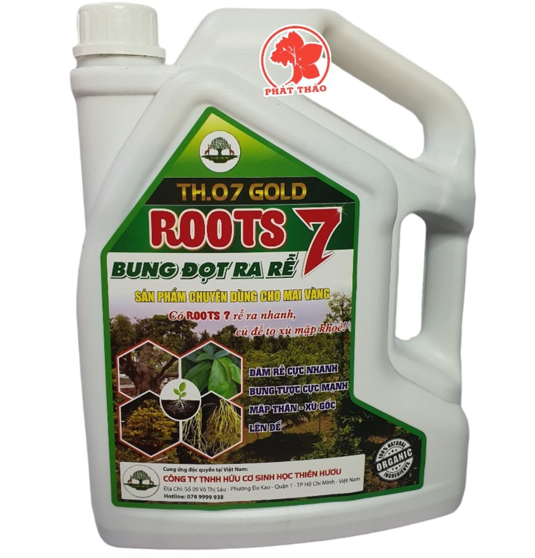 Phân bón roots 7 bung đọt ra rễ, tưới gốc chuyên dùng mai vàng, lộc vừng, bon sai