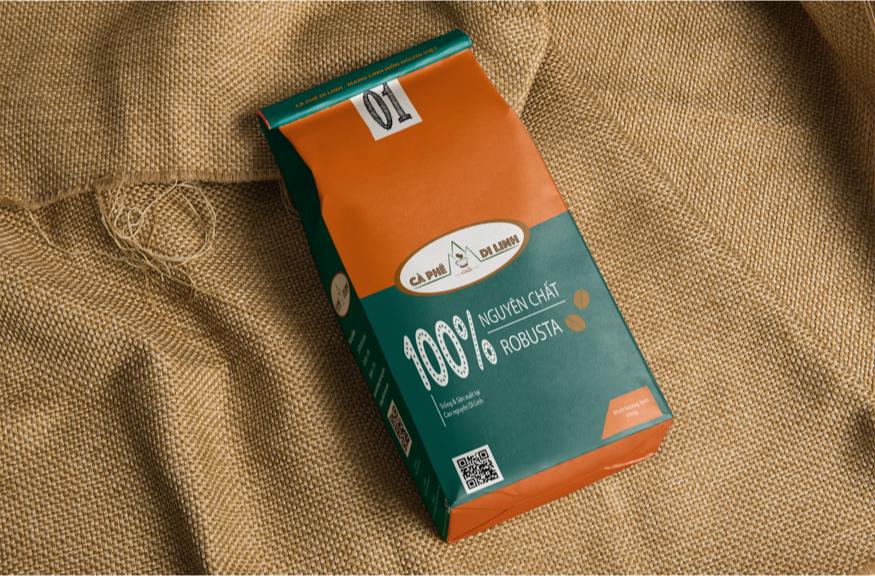 Cà phê rang xay nguyên chất di linh 500 gram