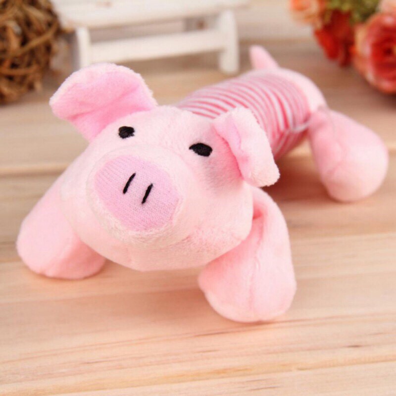 Đồ chơi gối ôm vịt/heo nhồi bông cho chó mèo sản phẩm tốt chất lượng cao cam kết như hình