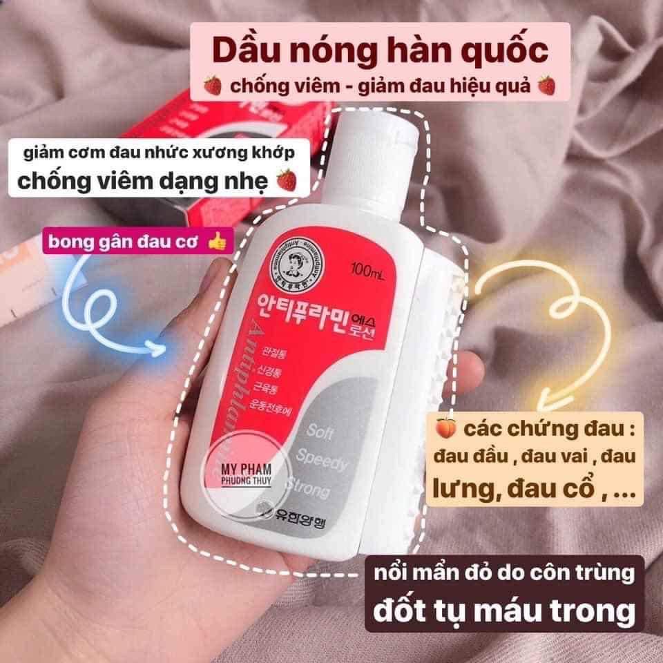 [HCM]Dầu nóng xoa bóp ANTIPHLAMINE Hàn Quốc 100ml