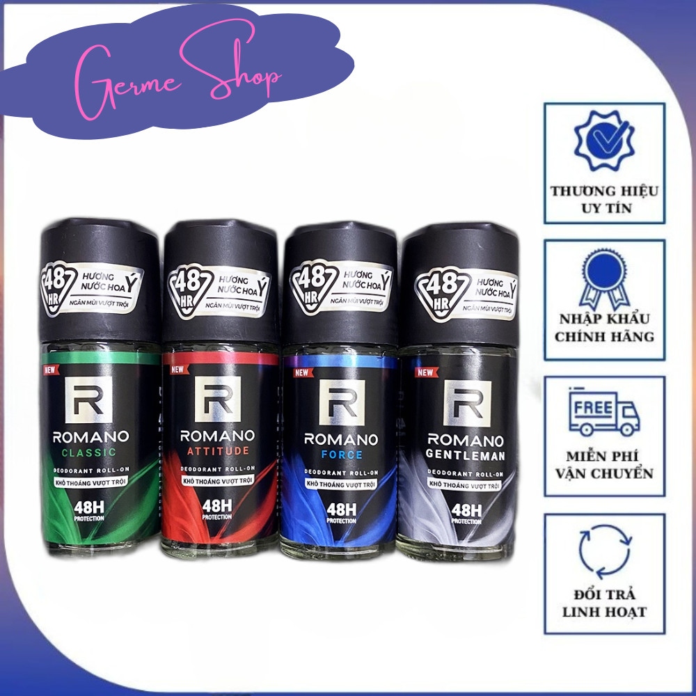 Lăn khử mùi Romano các loại 50ml