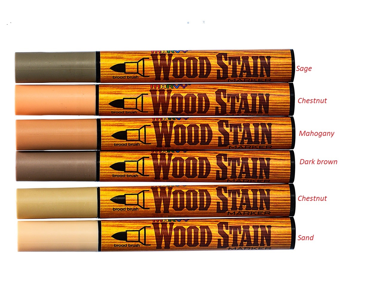 Bút vẽ màu gỗ- sửa lỗi gỗ Uchida Marvy Wood Stain Marker, 810