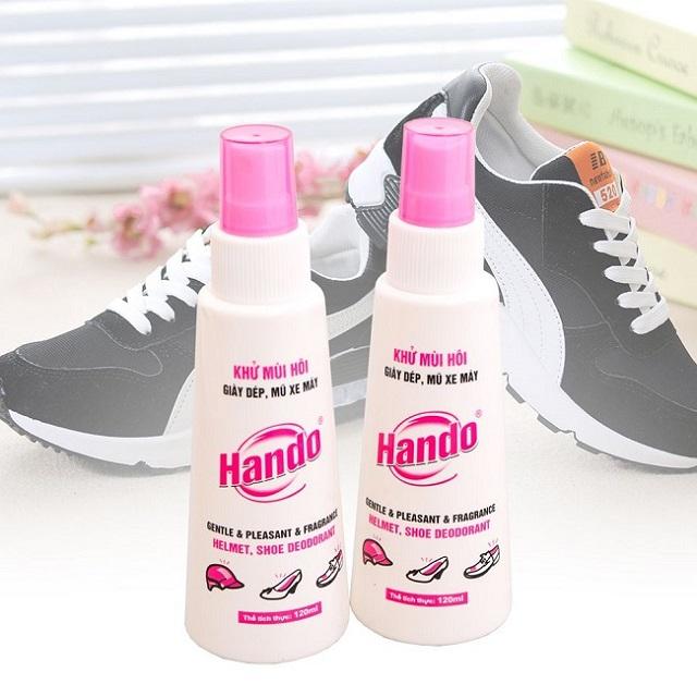 [HCM]Bộ 2 chai xịt khử mùi hôi giày dép nón bảo hiểm Hando GSG388