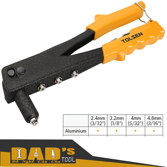 Kềm rút rive thân thép 250mm - tolsen 43001