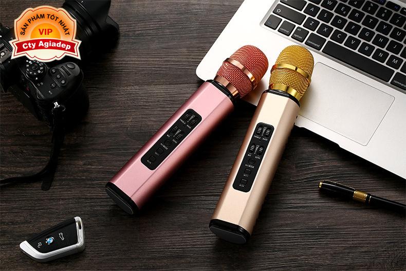 Micro hát Karaoke kiêm Loa Bluetooth - Loại cao cấp âm thanh chất lượng cao
