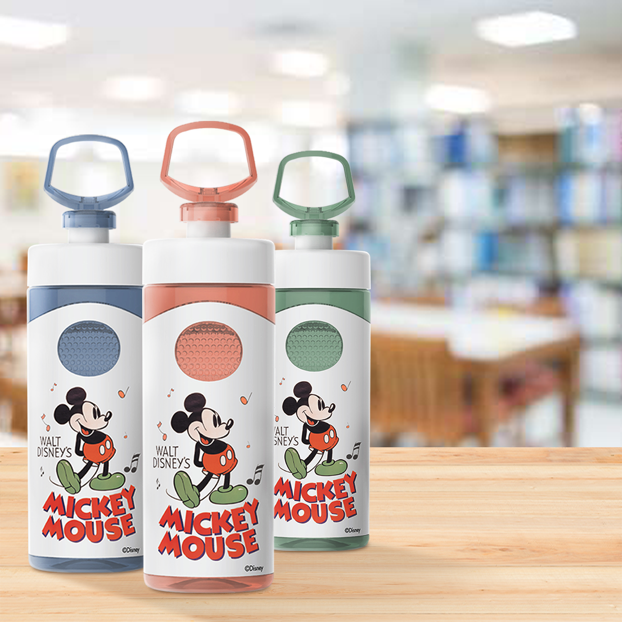 Bình nước cho bé cao cấp hình mickey và công chúa