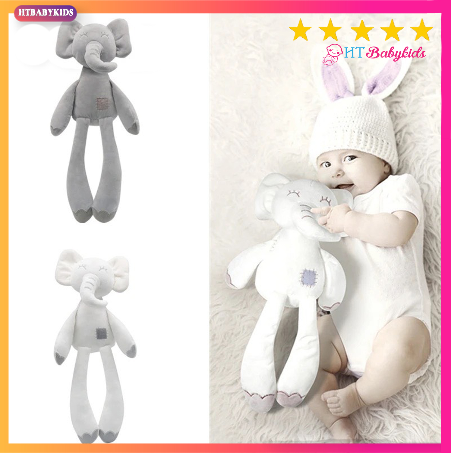 Thú bông organic style hàn quốc dễ thương - htbabykids