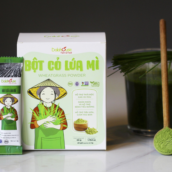Bột cỏ lúa mì nguyên chất tiện lợi - 60gr
