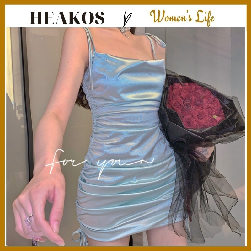 Đầm nữ Đầm dự tiệc, Đầm dáng ôm sang chảnh HEAKOS chất vải mềm mịn