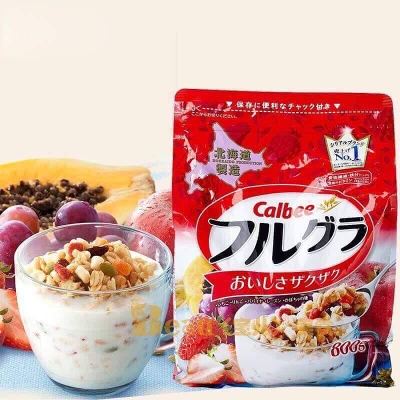[HCM]Ngũ Cốc Trái Cây Nhật Bản Frugra Calbee 800g