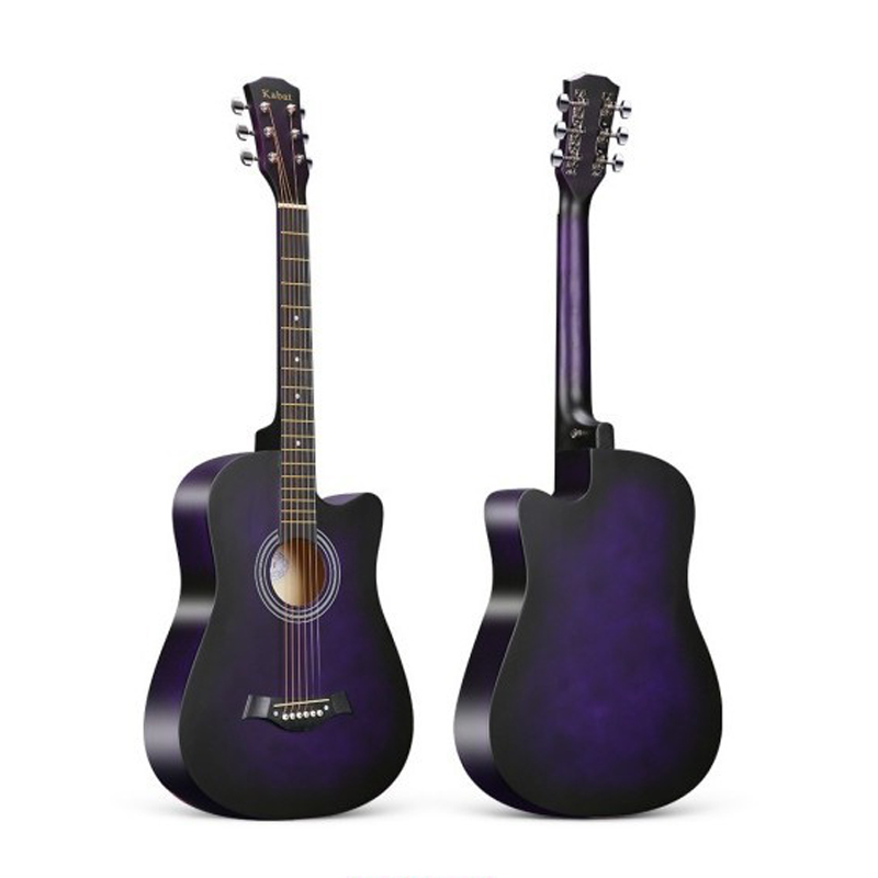 Guitar cho người mới bắt đầu, 38 inch, kèm túi đựng guitar trong suốt, guitar trong suốt 38 inch, bộ đầy đủ, guitar acoustic - 5