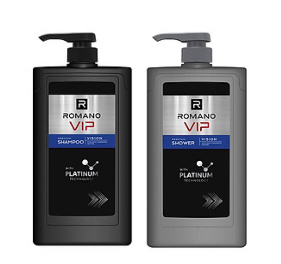 Combo Dầu gội Romano Vip Vision 650g +Sữa Tắm Romano Vip Vision 650g