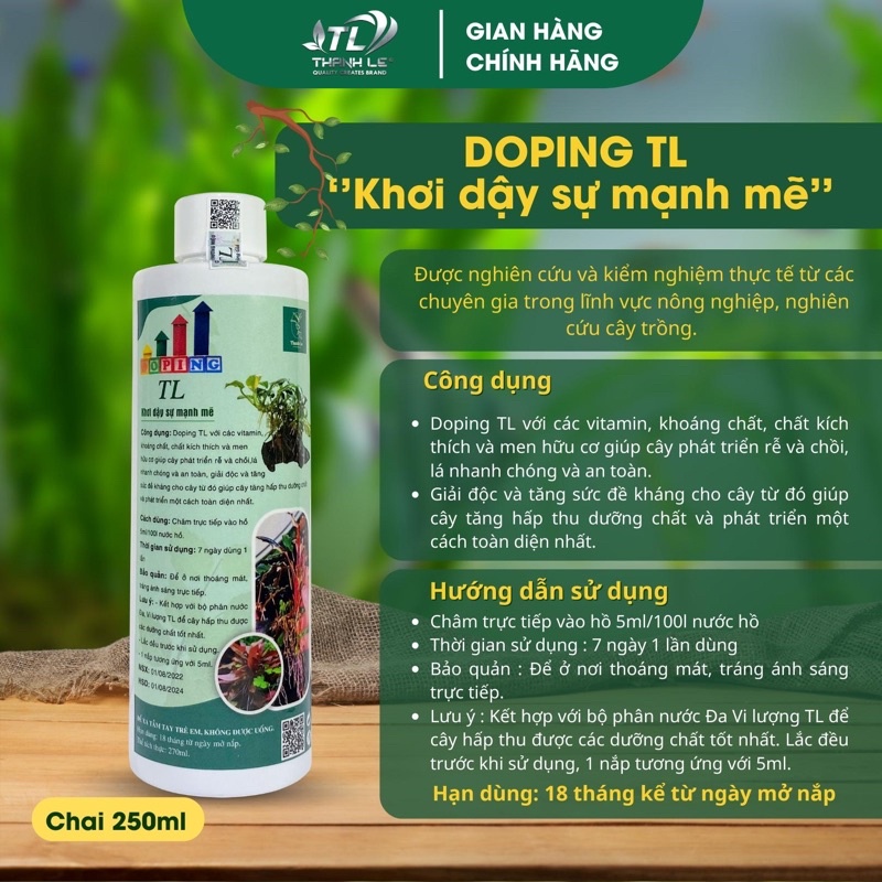 Doping tl dành cho cây thuỷ sinh