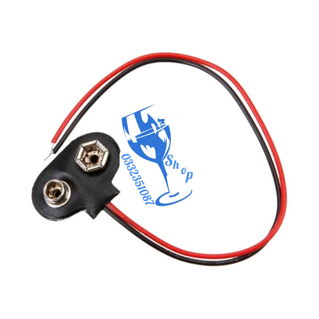 10 chiếc dây đế pin 9v, dây cắm nguồn cho pin 9v có đế shopgiadungluongyen