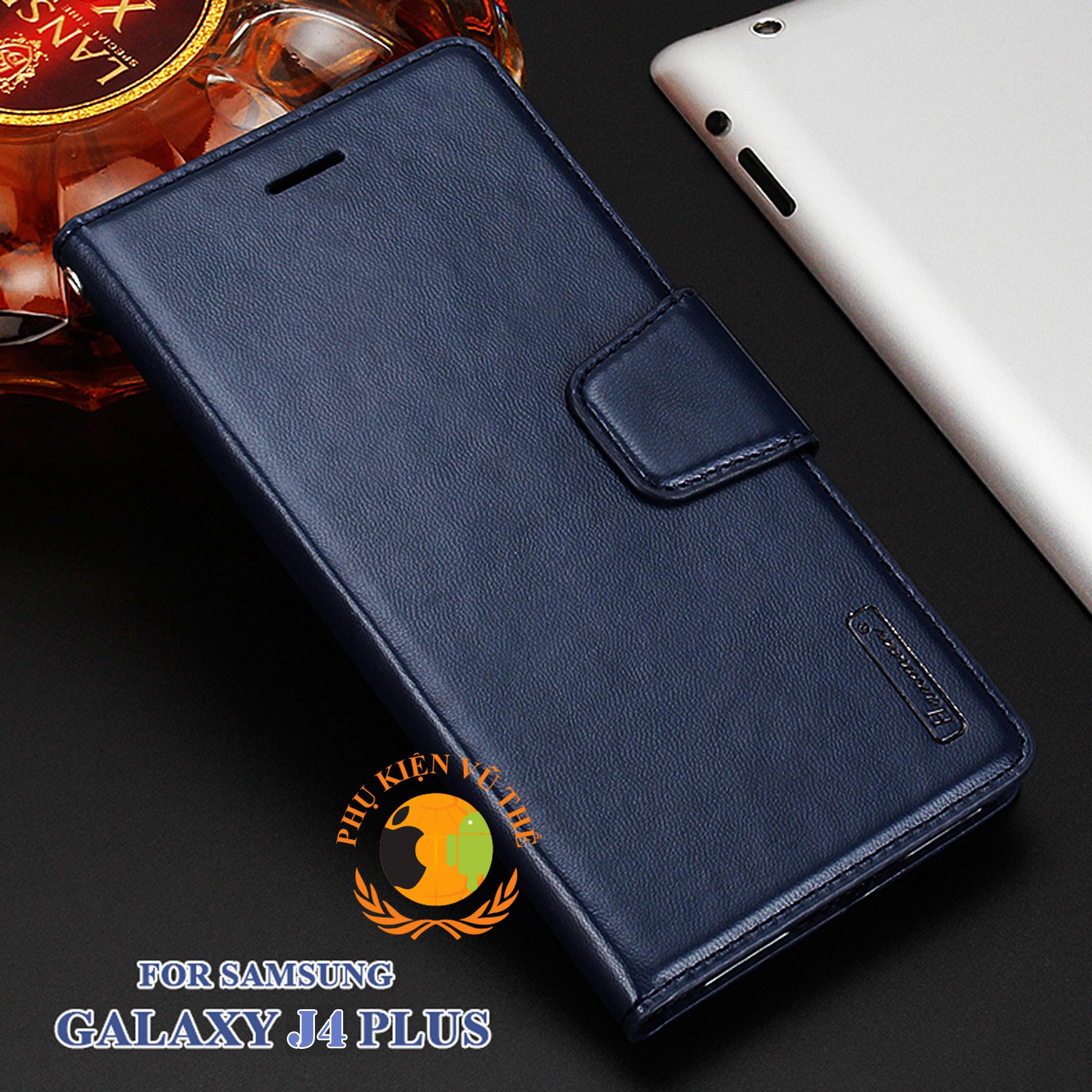 Bao Da Kèm Ví 2 in 1 Samsung Galaxy J4 Plus 2018 Hanman