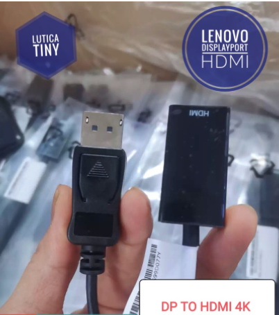 Cáp chuyển đổi displayport dp to hdmi hãng lenovo/dp to hdmi tv 4k 60hz/hãng hp 4k 30hz/cáp xịn ko kén máy