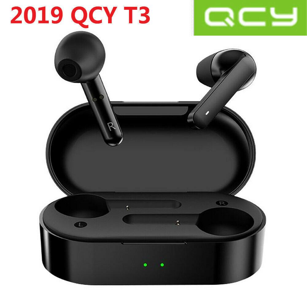 Tai nghe bluetooth true wireless qcy t3 bluetooth v5.0 chống nước ipx5, chất liệu cao cấp, thiết kế hiện đại, dễ dàng sử dụng, đảm bảo hàng như mô tả