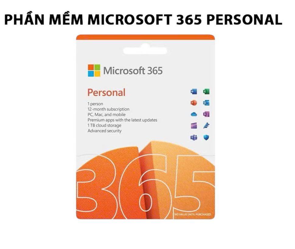 Gia hạn hoặc mua mới Phần mềm Office 365 Personal | 1 người dùng | 15 Thiết Bị | Lưu Trữ 1 TB Onedrive