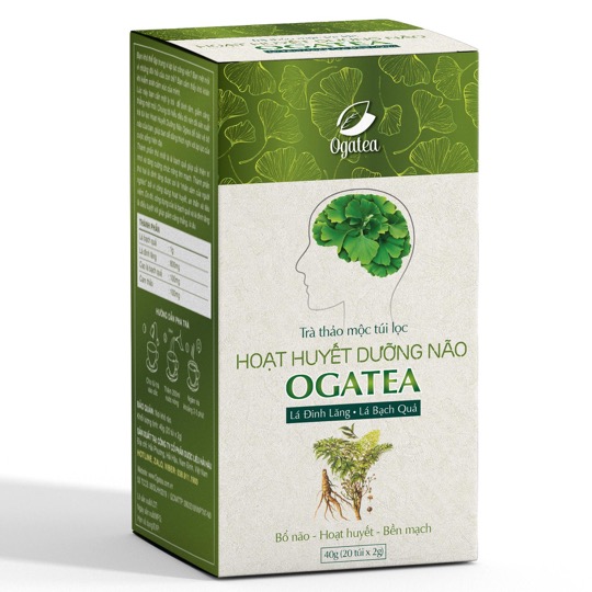 Trà thảo mộc túi lọc Hoạt huyết dưỡng não Ogatea