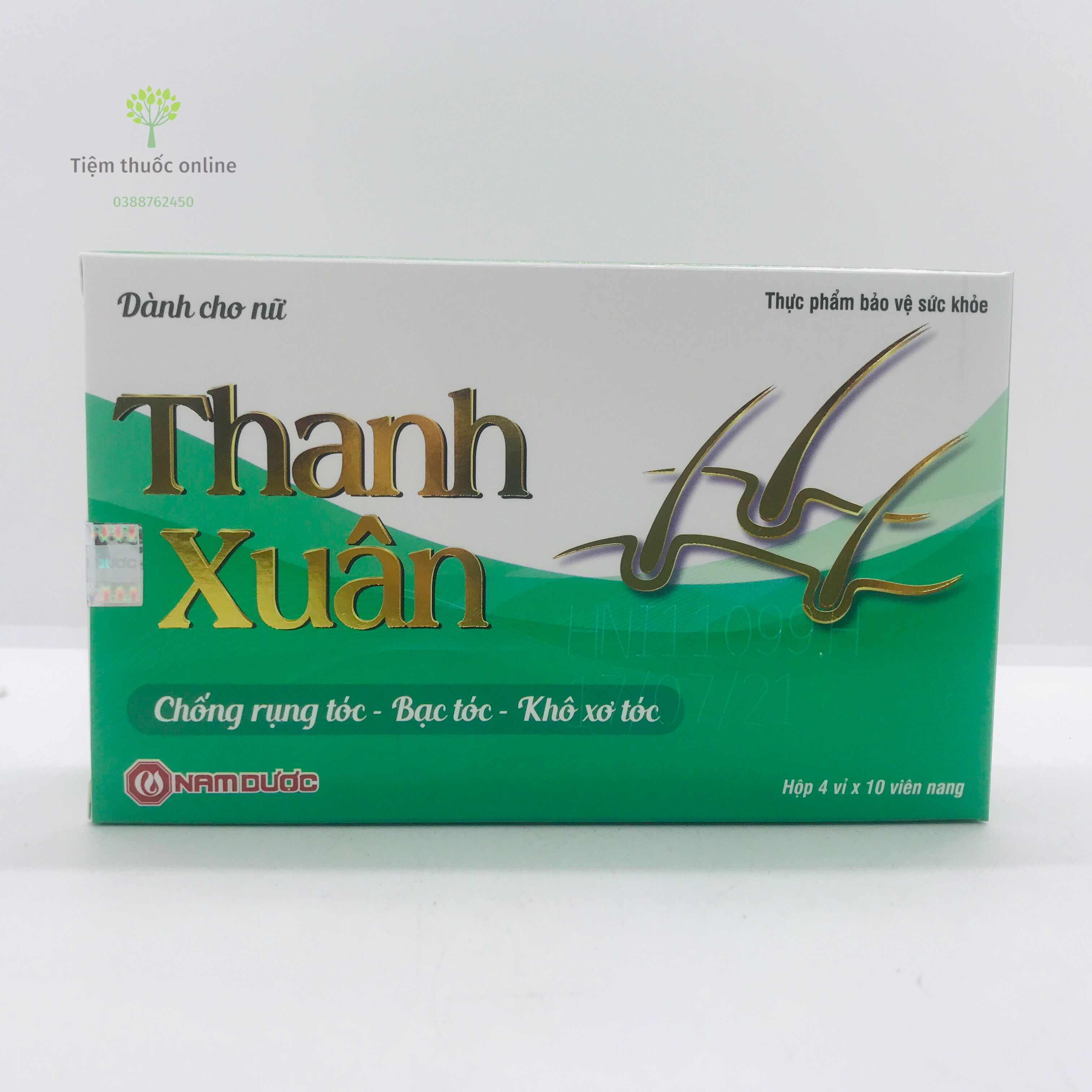 Thanh xuân nữ Nam Dược - Chống rụng tóc, bạc tóc, khô tóc (Hộp 40 viên)