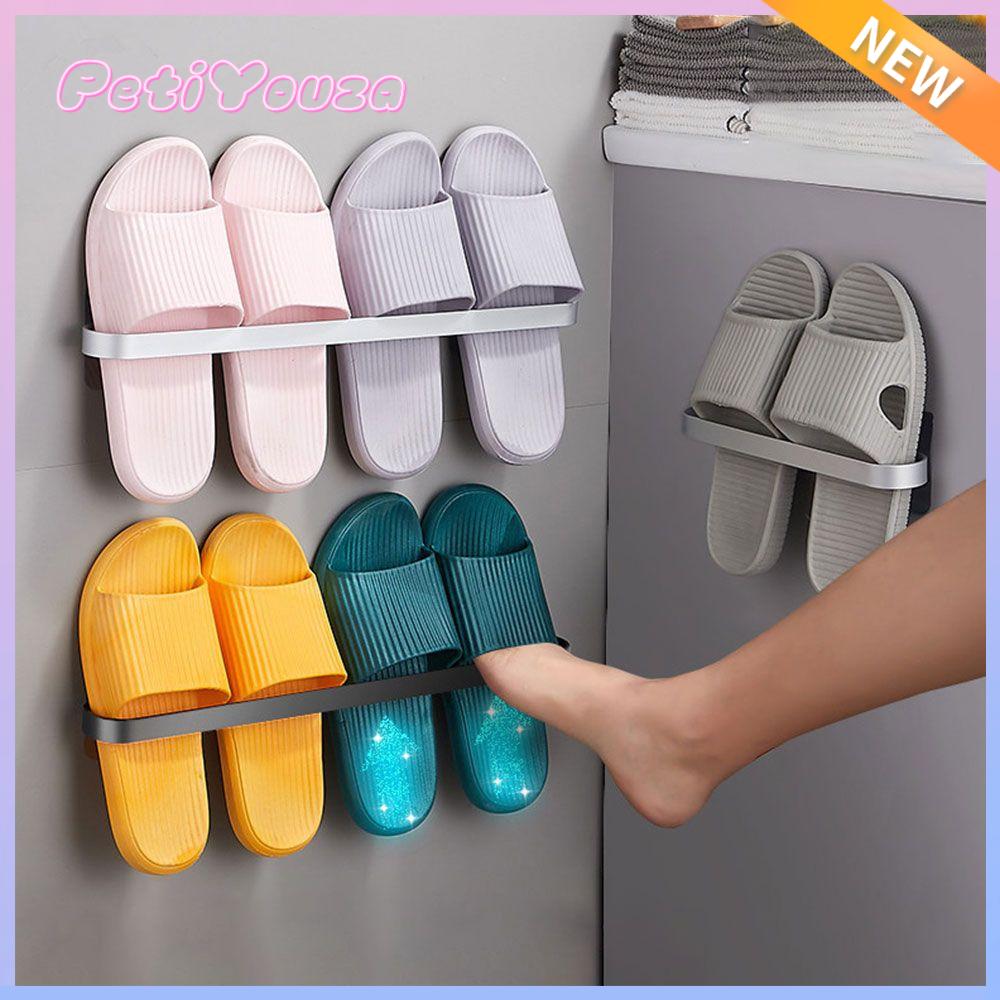 【Hàng sẵn sàng/COD】Giày Cao Gót Thể Thao Gắn Tường Giá Để Giày Tiết Kiệm Không Gian Kệ Đựng Giày Tủ Sắp Xếp Giá Để Dép Đi Trong Nhà Tắm Giá Treo Khăn