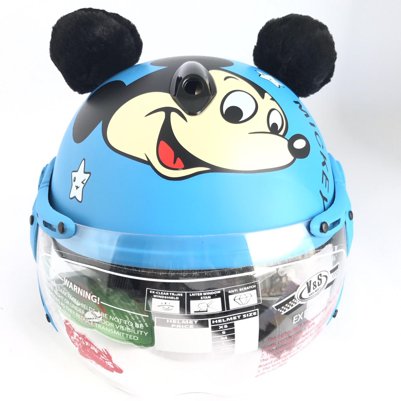 Mũ bảo hiểm trẻ em dành cho bé từ 3 đến 6 tuổi - vs103ks - mickey - vòng đầu 50-52cm