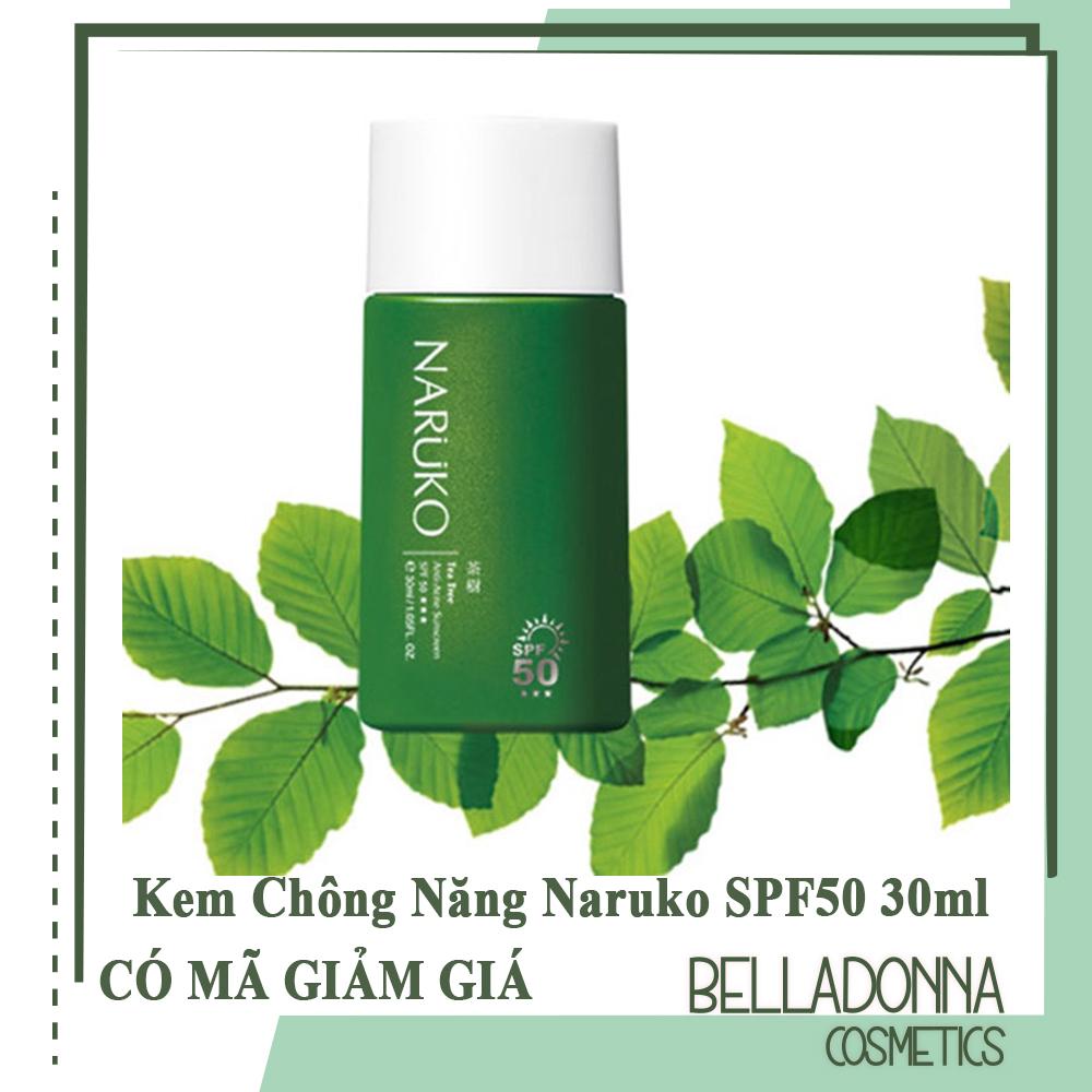 Kem chống nắng naruko tea tree anti acne sunscreen spf50 pa+++30ml