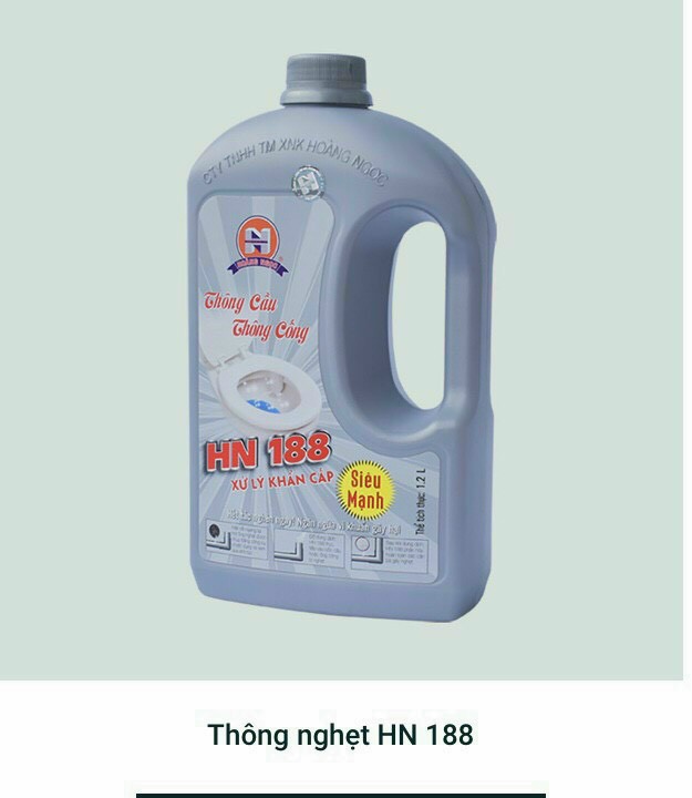 Thông cầu, thông cống hn188, vệ sinh, khử mùi bồn cầu, ống cống siêu mạnh