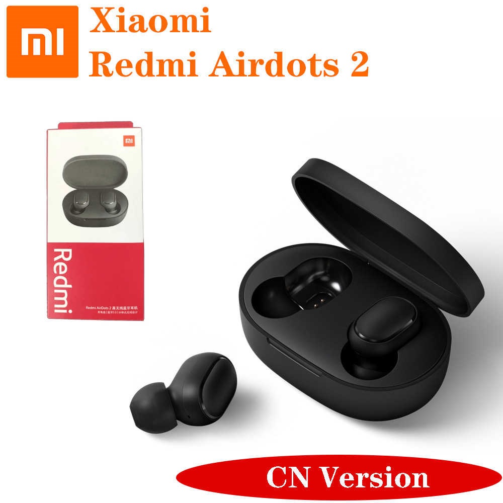 Tai nghe True Wireless Xiaomi Redmi Airdots 2 - Chính hãng, tai nghe Bluetooth Redmi Airdots 2 chính hãng giá rẻ [TRỄ ÂM CỰC THẤP] - Bluetooth 5.0 - Chống Ồn - Mic Bảo Hành 12 Tháng