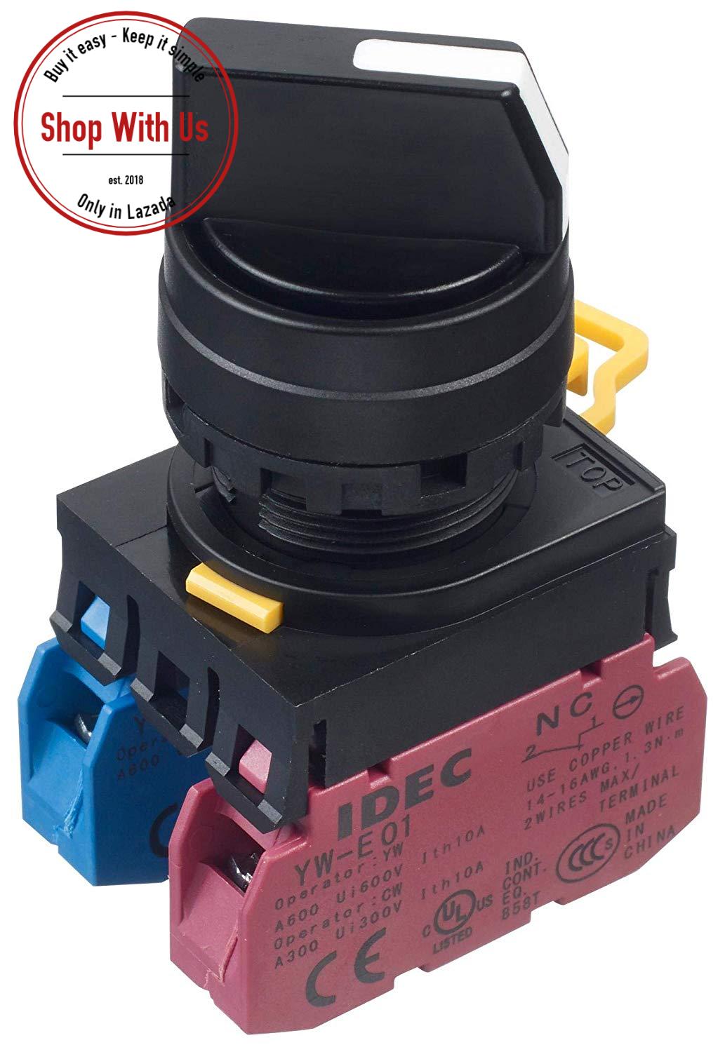 Công tắc xoay 3 vị trí 2NO IDEC - YW1S-3E11 - 1NO_1NC_22mm