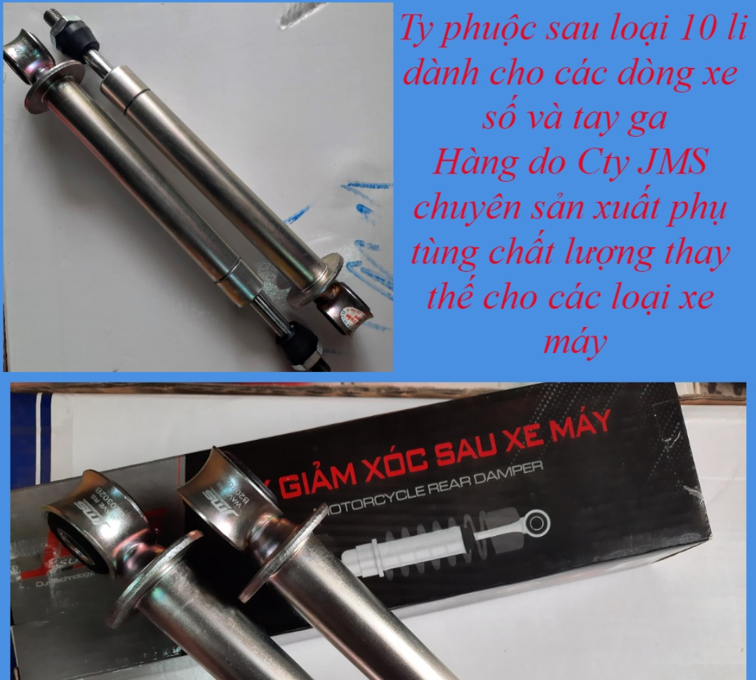 Ty phuộc sau các dòng xe máy, xe ga - Ty giảm xóc JMS chính hãng