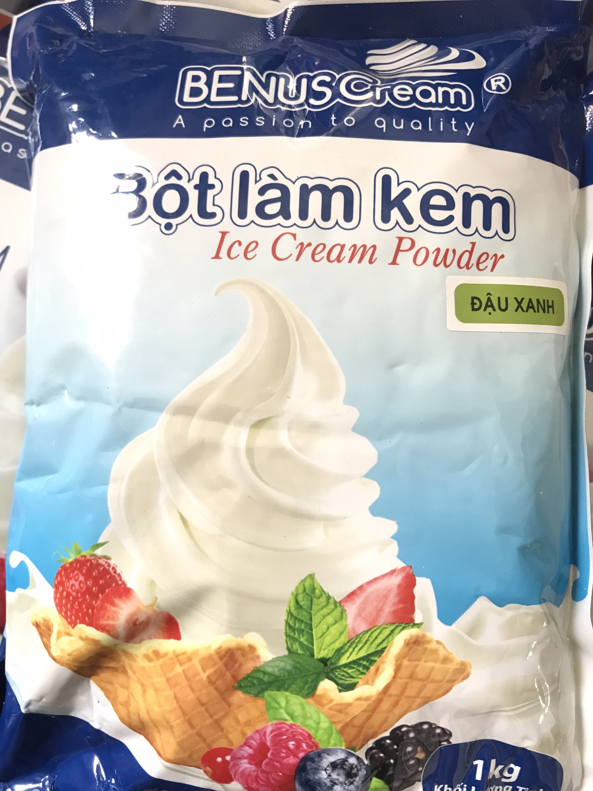 Bột Kem Tươi - Vị Đậu Xanh