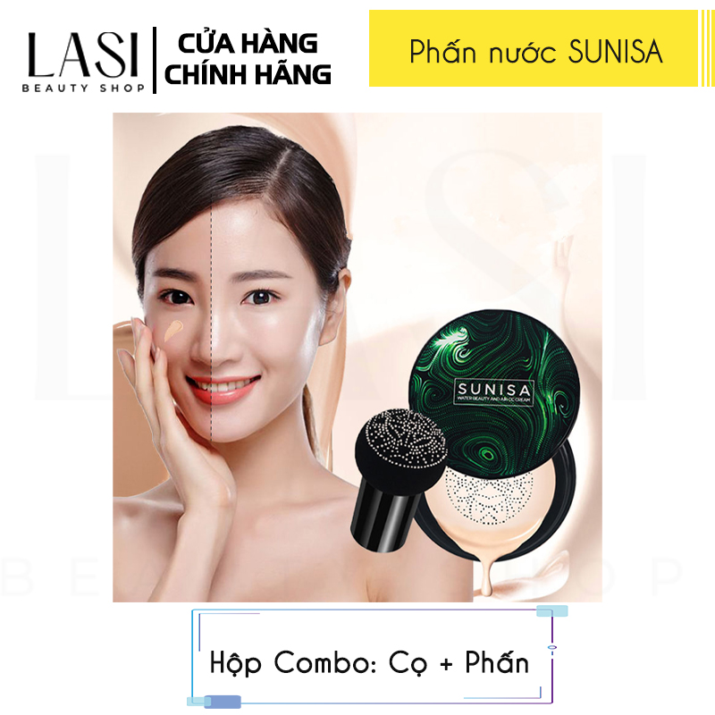 Phấn nước phủ kiềm dầu BB Sunisa cao cấp [CHÍNH HÃNG 100%] | Phấn nền che khuyết điểm, độ bao phủ hoàn hảo, chống trôi >8h