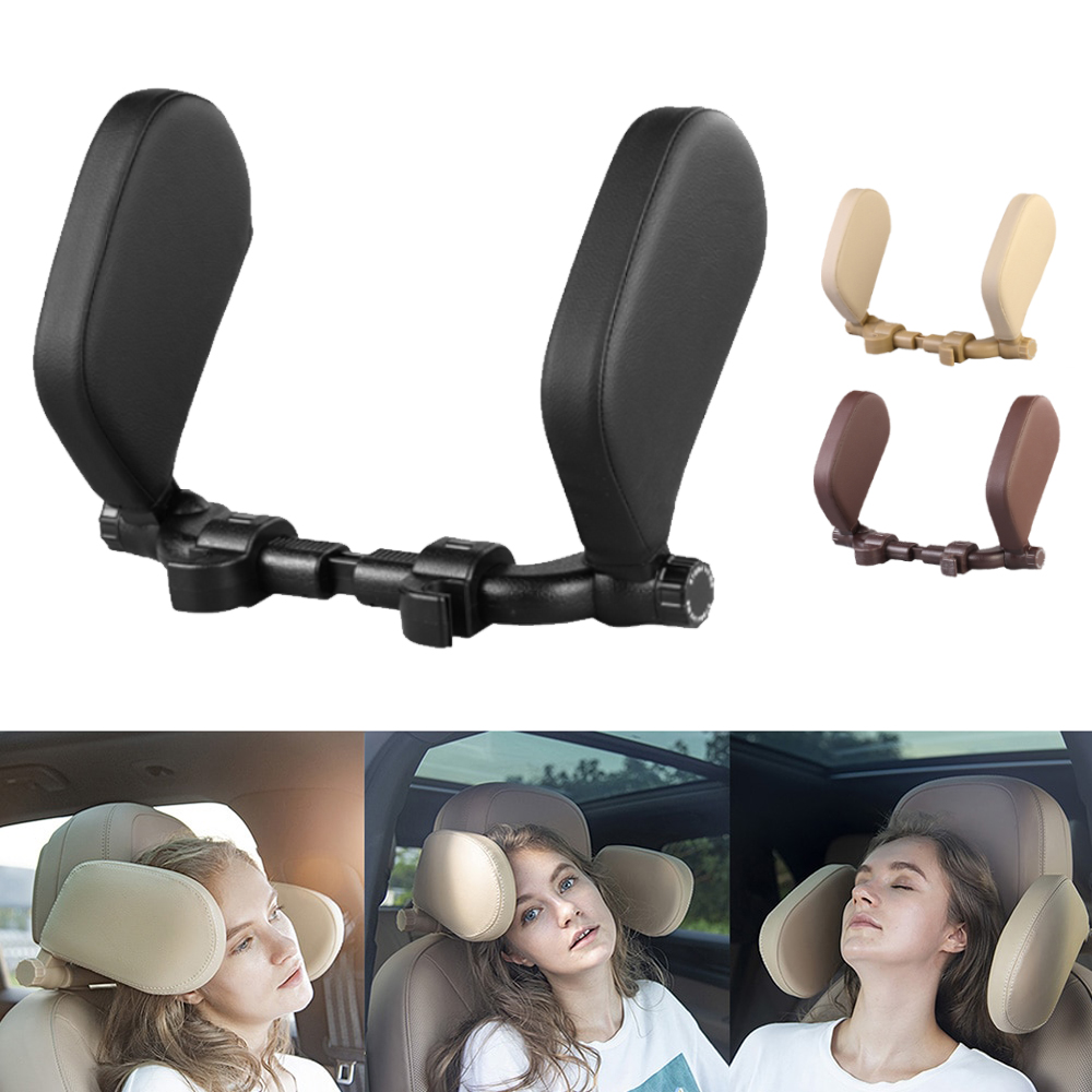 [Không ốc vít] Giá đỡ gối đệm tựa đầu cổ 2 bên gắn ô tô xe hơi, giá kê đầu ô tô có thể điều chỉnh độ cao thấp phù hợp cho người lớn và trẻ em