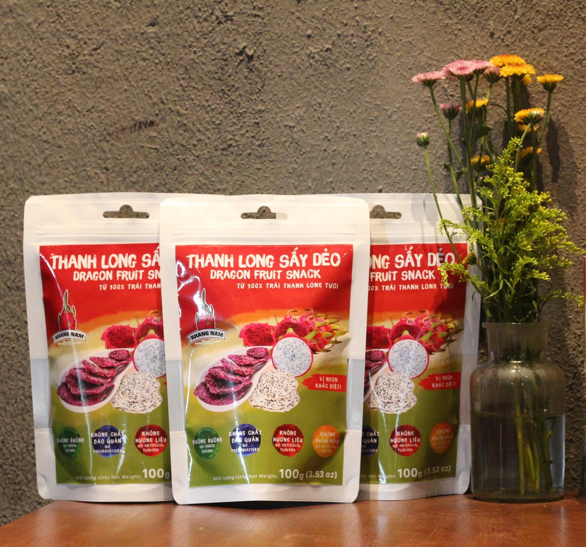 Combo 300g snack thanh long đỏ trắng
