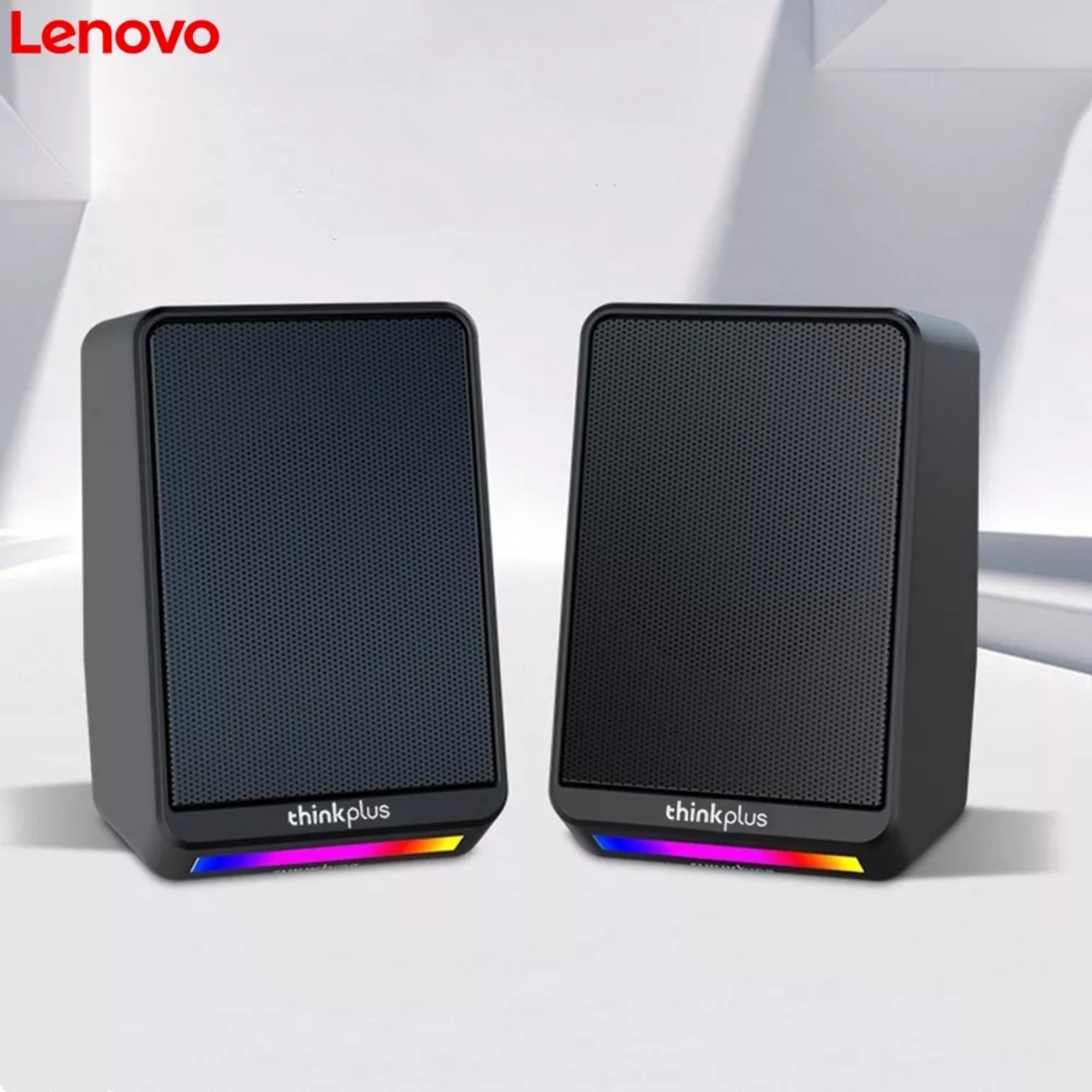 Loa vi tính lenovo thinkplus 2.0 ts38 led rgb dùng cho pc, laptop, tivi…bh 6 tháng.