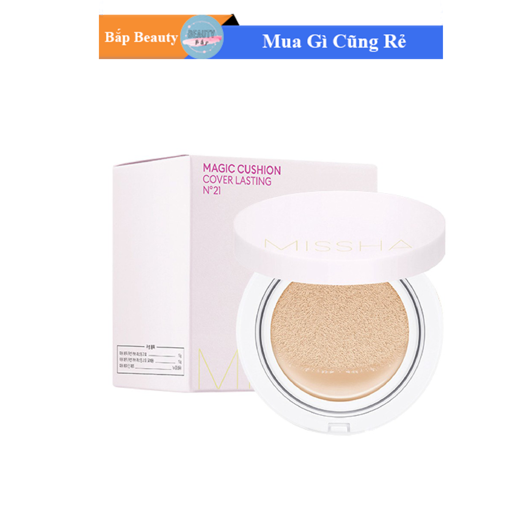 Phấn Nước Che Phủ Hoàn Hảo Kiềm Dầu Missha Magic Cushion Cover Lasting SPF50+/PA+++ 15g