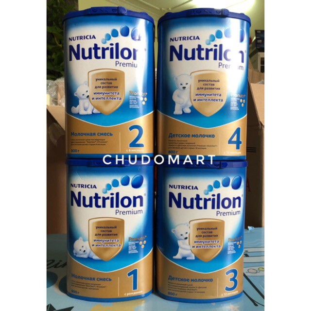 Sữa nutrilon nga 800g đủ số 1,2,3,4 hàng chính hãng