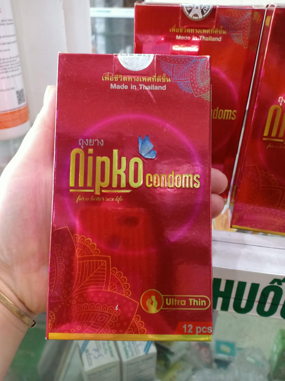 Bao cao su cao cấp NIPKO chính hãng nhập khẩu Thái Lan siêu mỏng gân gai