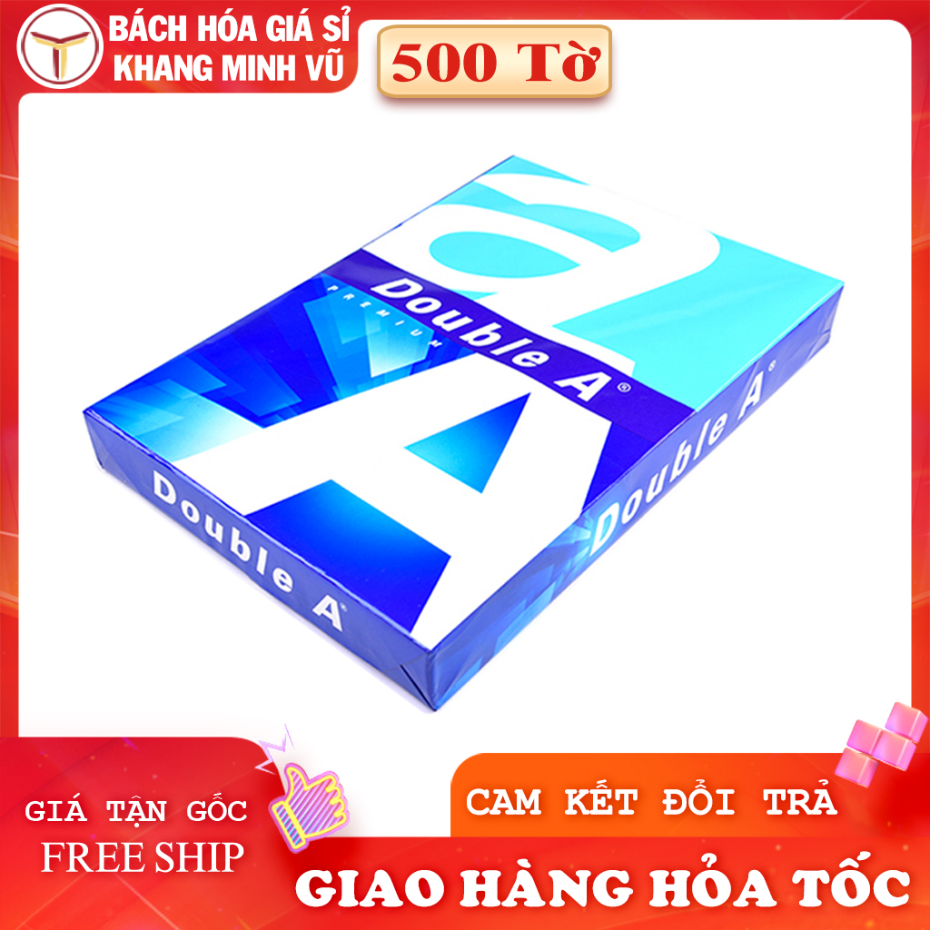 Giấy A4 Double A 80gsm Xấp 500 Tờ Nhập Khẩu Thái Lan