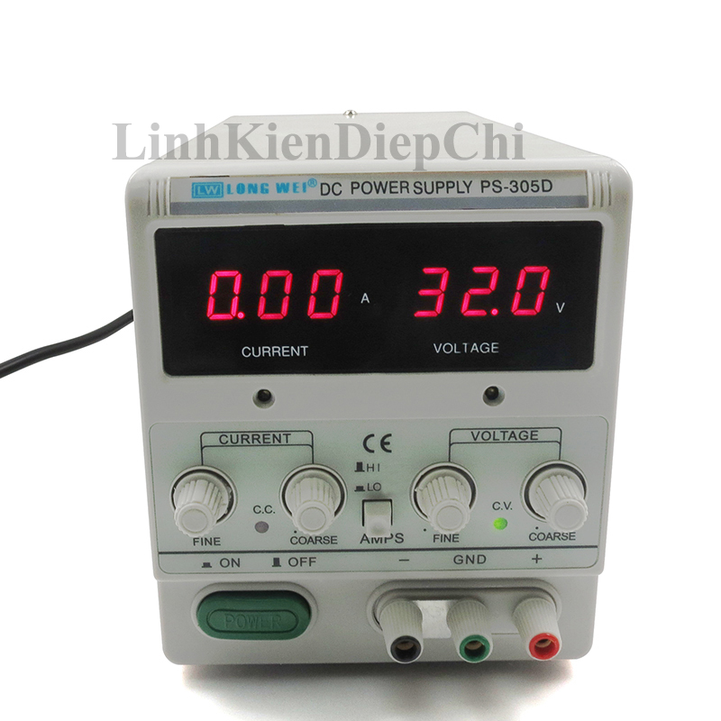 Máy cấp nguồn Longwei PS-305D tặng kèm 10 đầu chuyển sạc Laptop