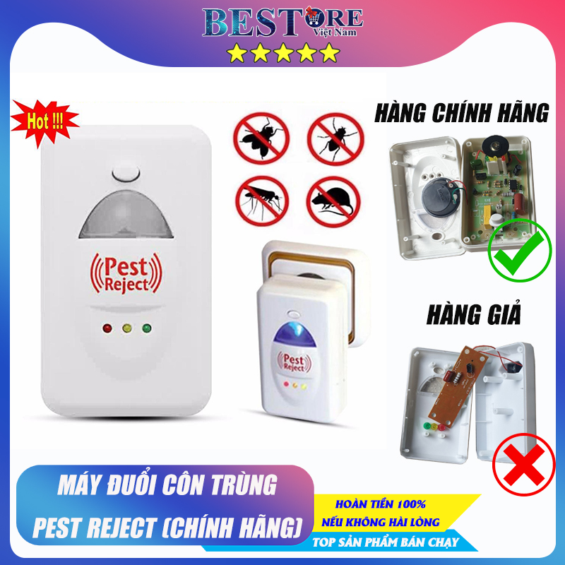 Máy đuổi côn trùng Pest Reject - Đuổi gián muỗi kiến ruồi chuột - an toàn và tiết kiệm.