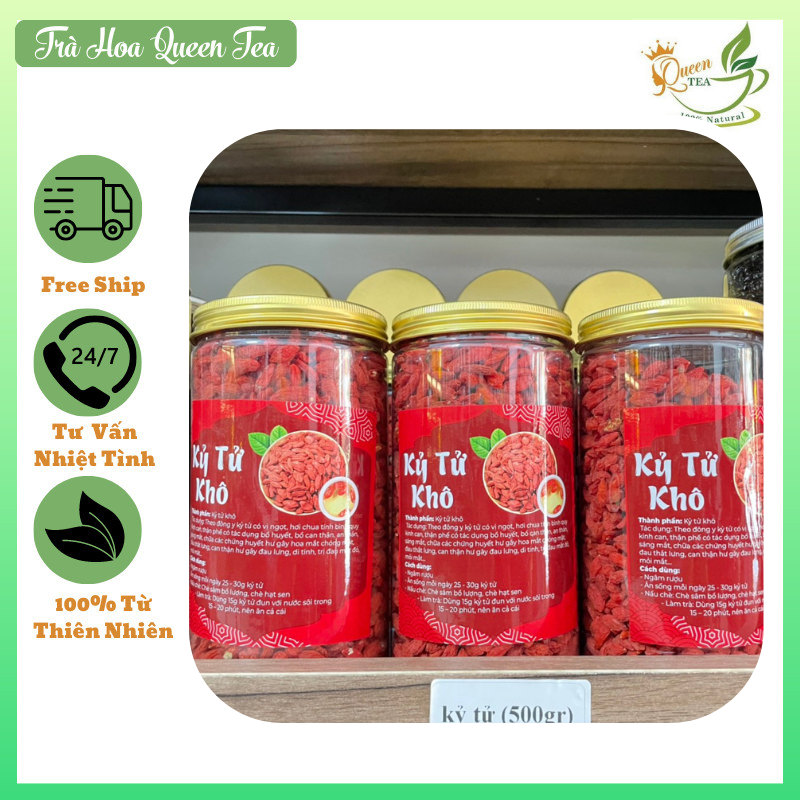 Kỳ tử ninh hạ câu kỷ tử to đều, hữu cơ organic 500g