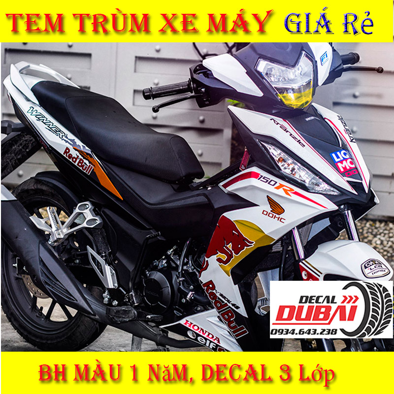 Tem Trùm Winner Trắng Redbull