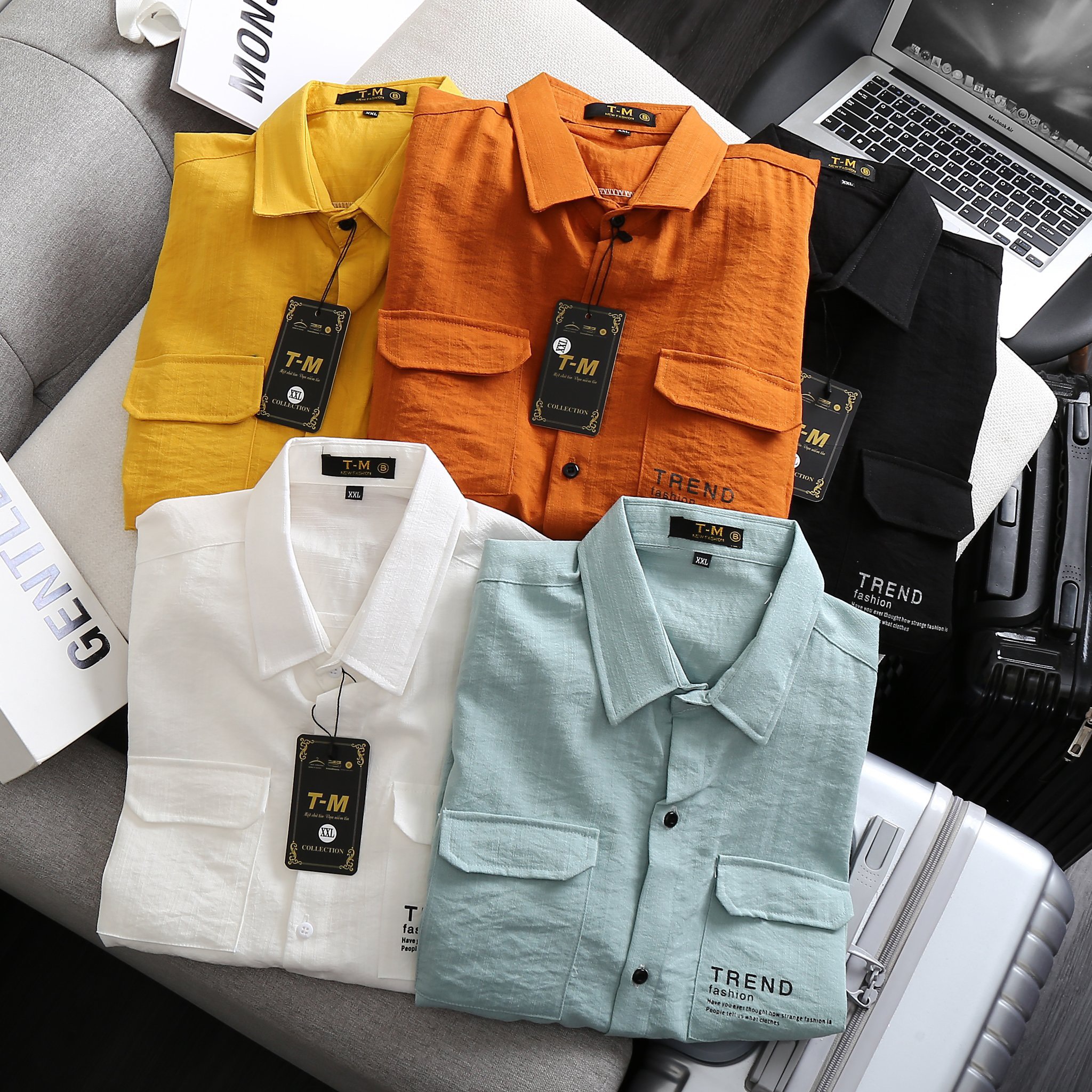 [ FREE SHIP ] ÁO SƠ MI VẢI ĐŨI NHẬT CAO CẤP SANG TRỌNG CÓ ĐỦ MÀU ĐỦ SIZE