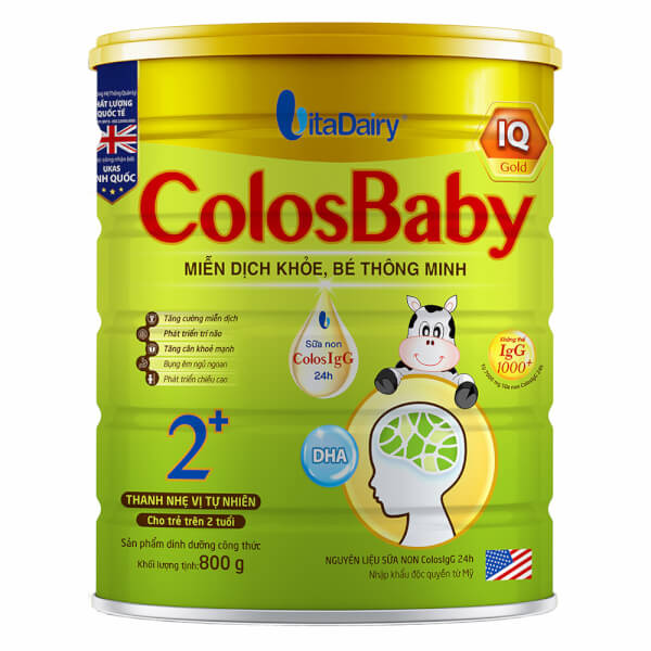 Sữa colosbaby iq gold 2+ 800g