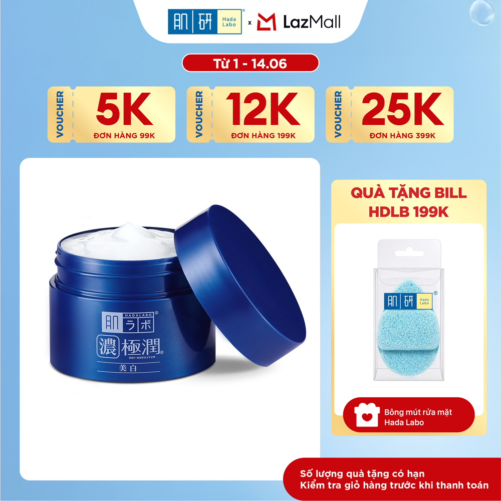 Kem dưỡng trắng dạng gel Hada Labo Koi-Gokujyun Whitening Perfect Gel 100g