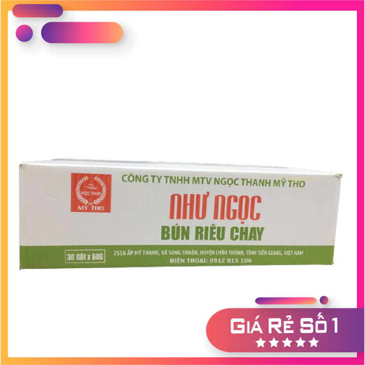 Bún riêu chay như ngọc 👉thùng 30 gói👉